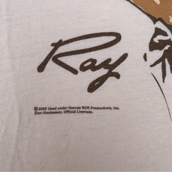 Ray Charles tee 2005 signature portrait tee ladies cut size medium 🎹 - Picture 9 of 16